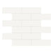 Anatolia - Soho Porcelain 2 in. x 6 in. Brick Mosaic - Canvas White Glossy