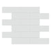 Anatolia - Soho Porcelain 2 in. x 6 in. Brick Mosaic - Gallery Grey Glossy