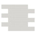 Anatolia - Soho Porcelain 2 in. x 6 in. Brick Mosaic - Halo Grey Glossy