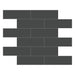 Anatolia - Soho Porcelain 2 in. x 6 in. Brick Mosaic - Retro Black Glossy