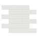 Anatolia - Soho Porcelain 2 in. x 6 in. Brick Mosaic - Vintage Grey Glossy