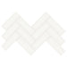 Anatolia - Soho Porcelain 2 in. x 6 in. Herringbone Mosaic - Canvas White Matte