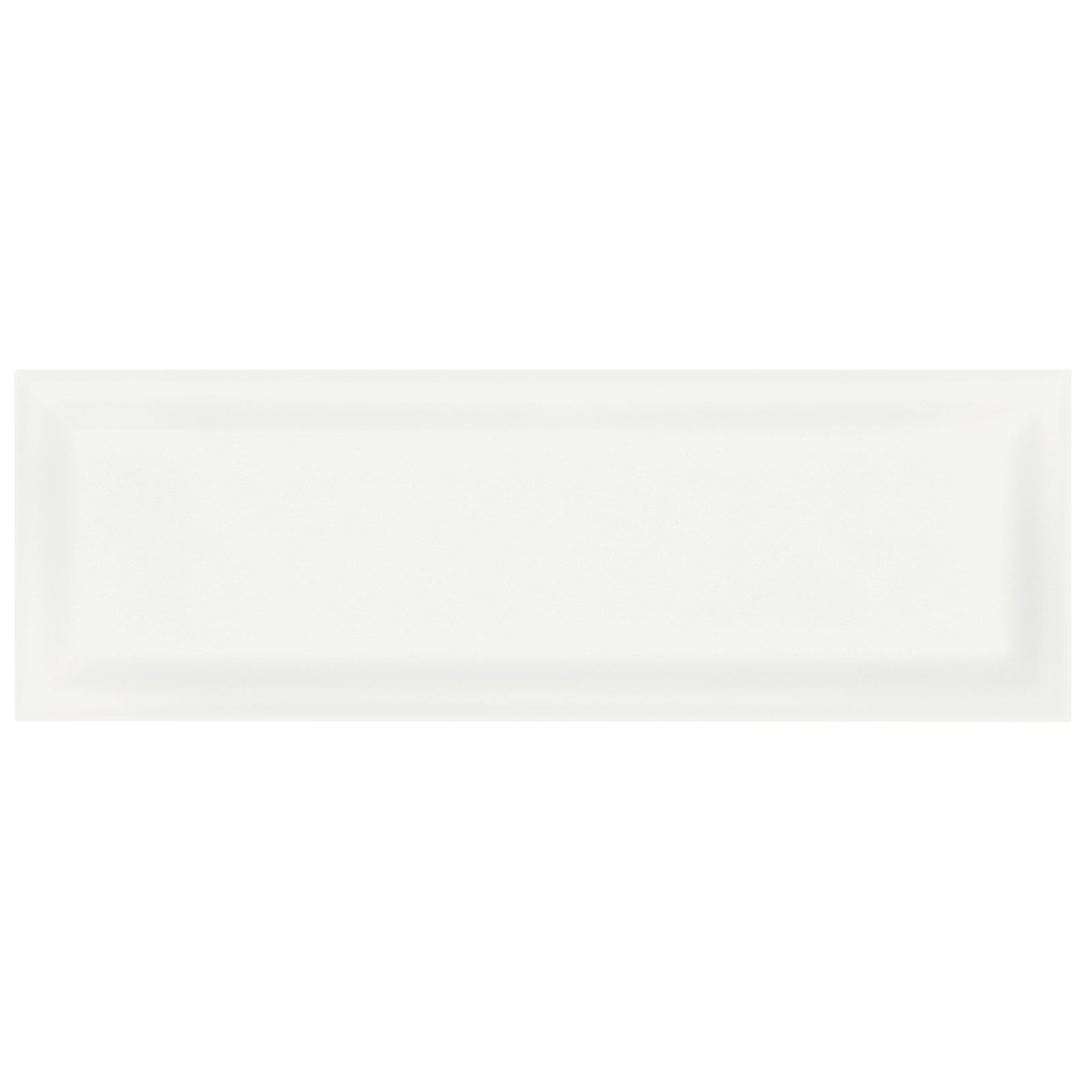 Anatolia - Soho Collection 4 in. x 12 in. Beveled Wall Tile - Canvas White Glossy