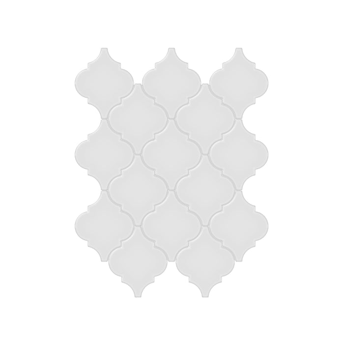 Anatolia - Soho Porcelain - Beveled Arabesque Glazed Mosaic - Gallery Grey Glossy