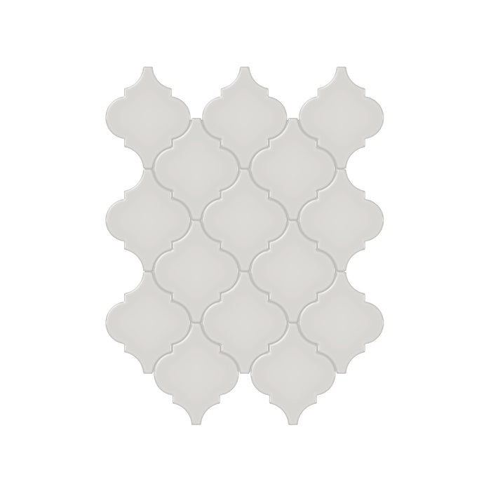 Anatolia - Soho Porcelain - Beveled Arabesque Glazed Mosaic - Halo Grey Glossy