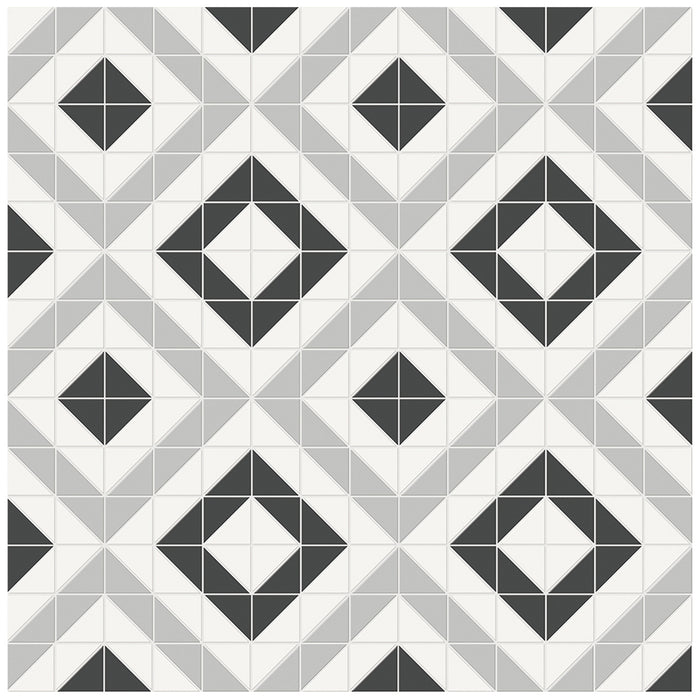 Anatolia - Soho Porcelain - Cubic Pattern Mosaic - Midnight Blend Matte