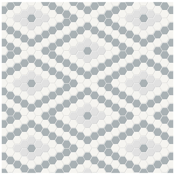 Anatolia - Soho Porcelain - Diamond Pattern Mosaic - Afternoon Blend Matte