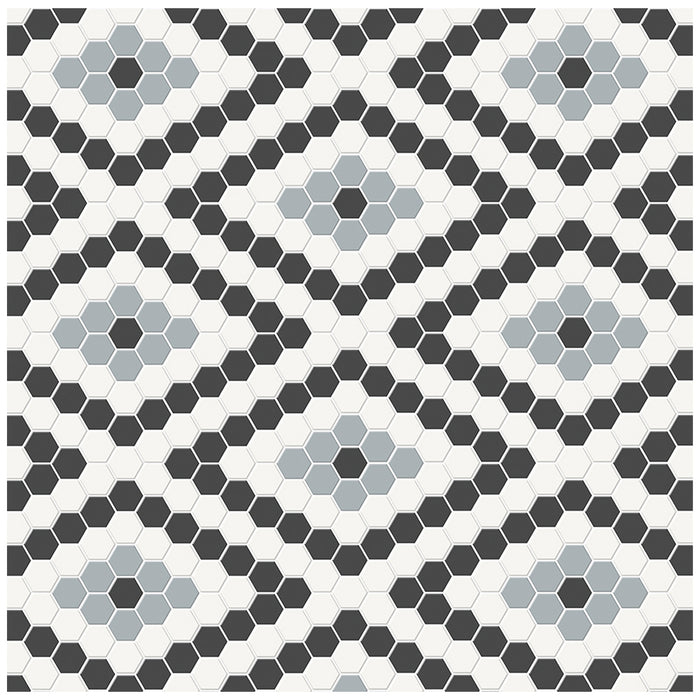 Anatolia - Soho Porcelain - Diamond Pattern Mosaic - Dawn Blend Matte