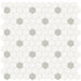 Anatolia - Soho Porcelain - 1 in. Hexagon Glazed Mosaic with Insert - Soft Sage Matte