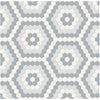 See Anatolia - Soho Porcelain - Hexagon Pattern Mosaic - Afternoon Blend Matte