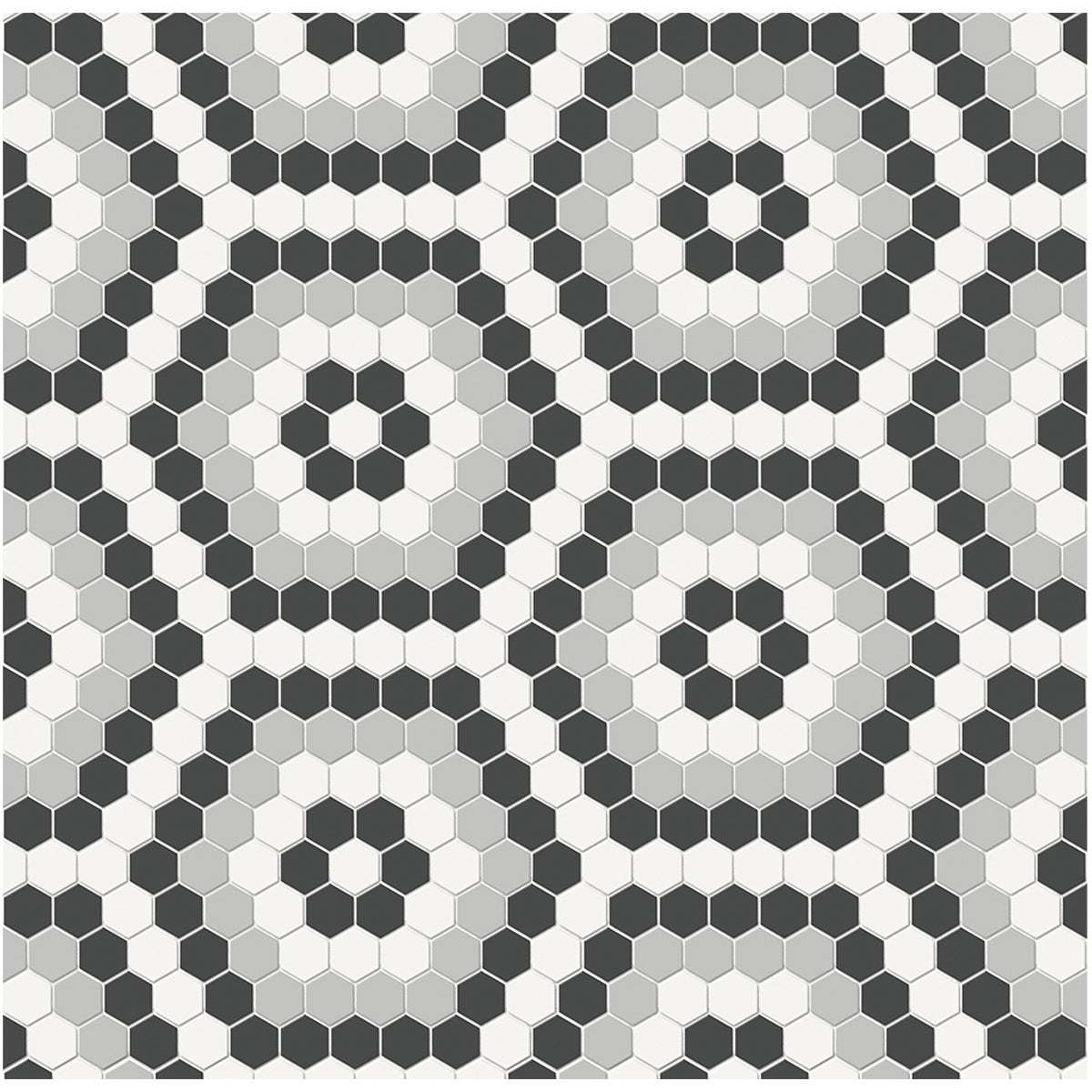 Anatolia - Soho Porcelain - Hexagon Pattern Mosaic - Midnight Blend Matte