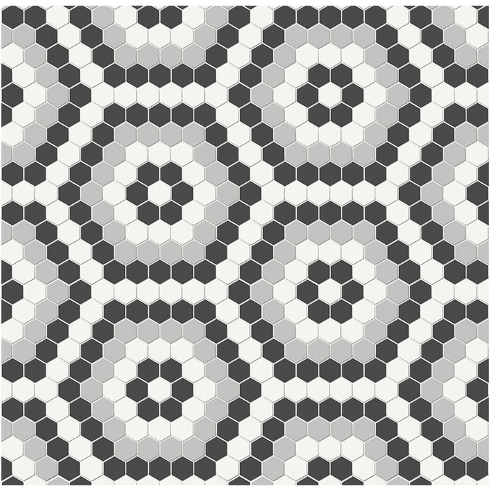 Anatolia - Soho Porcelain - Hexagon Pattern Mosaic - Midnight Blend Matte