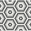See Anatolia - Soho Porcelain - Hexagon Pattern Mosaic - Midnight Blend Matte