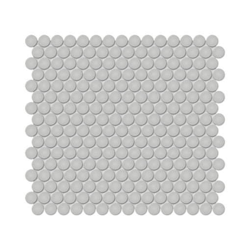 Anatolia - Soho Porcelain - 3/4 in. Penny Round Mosaic - Loft Grey Matte