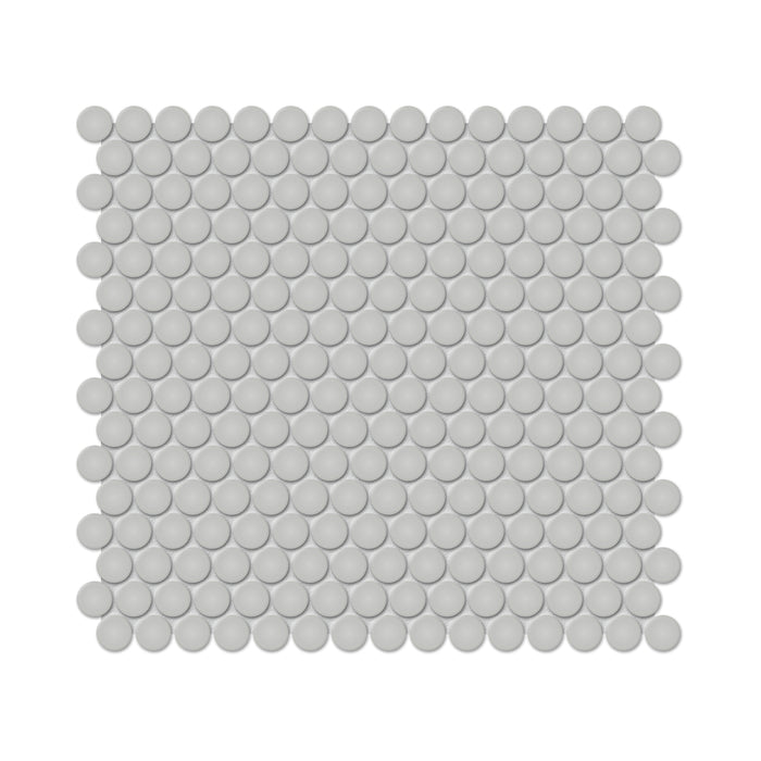 Anatolia - Soho Porcelain - 3/4 in. Penny Round Mosaic - Loft Grey Matte