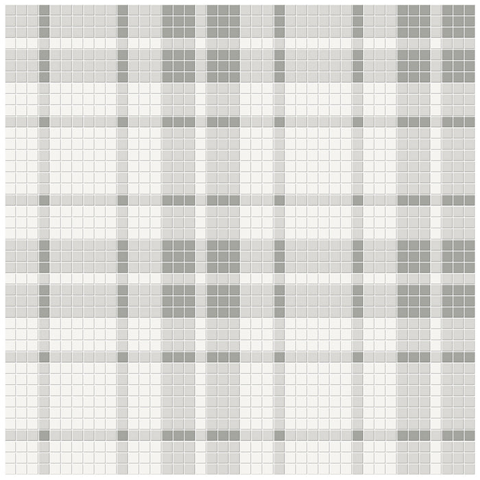 Anatolia - Soho Porcelain - Plaid Pattern Mosaic - Evening Blend Matte