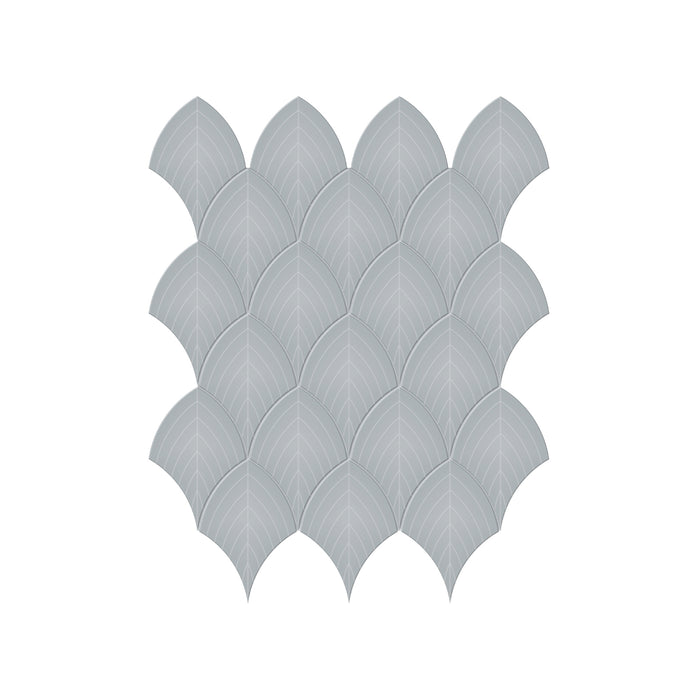 Anatolia - Soho Porcelain - Scallop Glazed Mosaic - Cloud Blue Glossy