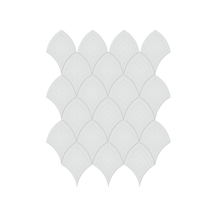 Anatolia - Soho Porcelain - Scallop Glazed Mosaic - Gallery Grey Glossy