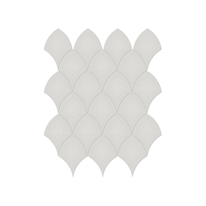 Anatolia - Soho Porcelain - Scallop Glazed Mosaic - Halo Grey Glossy
