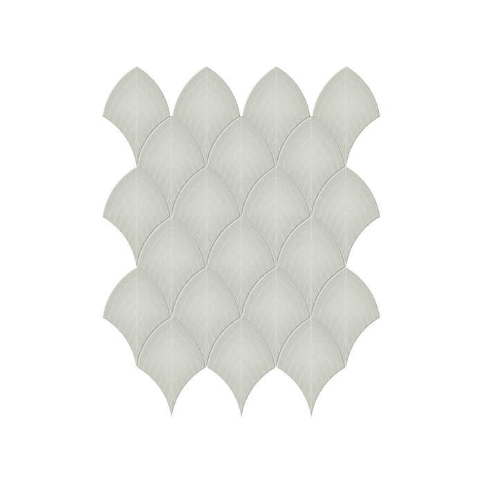 Anatolia - Soho Porcelain - Scallop Glazed Mosaic - Soft Sage Glossy
