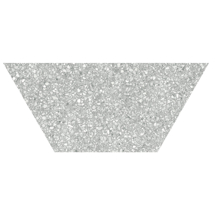 Anatolia - Station - 10 in. x 24 in. Half Hexagon Color Body Porcelain Tile - Ash