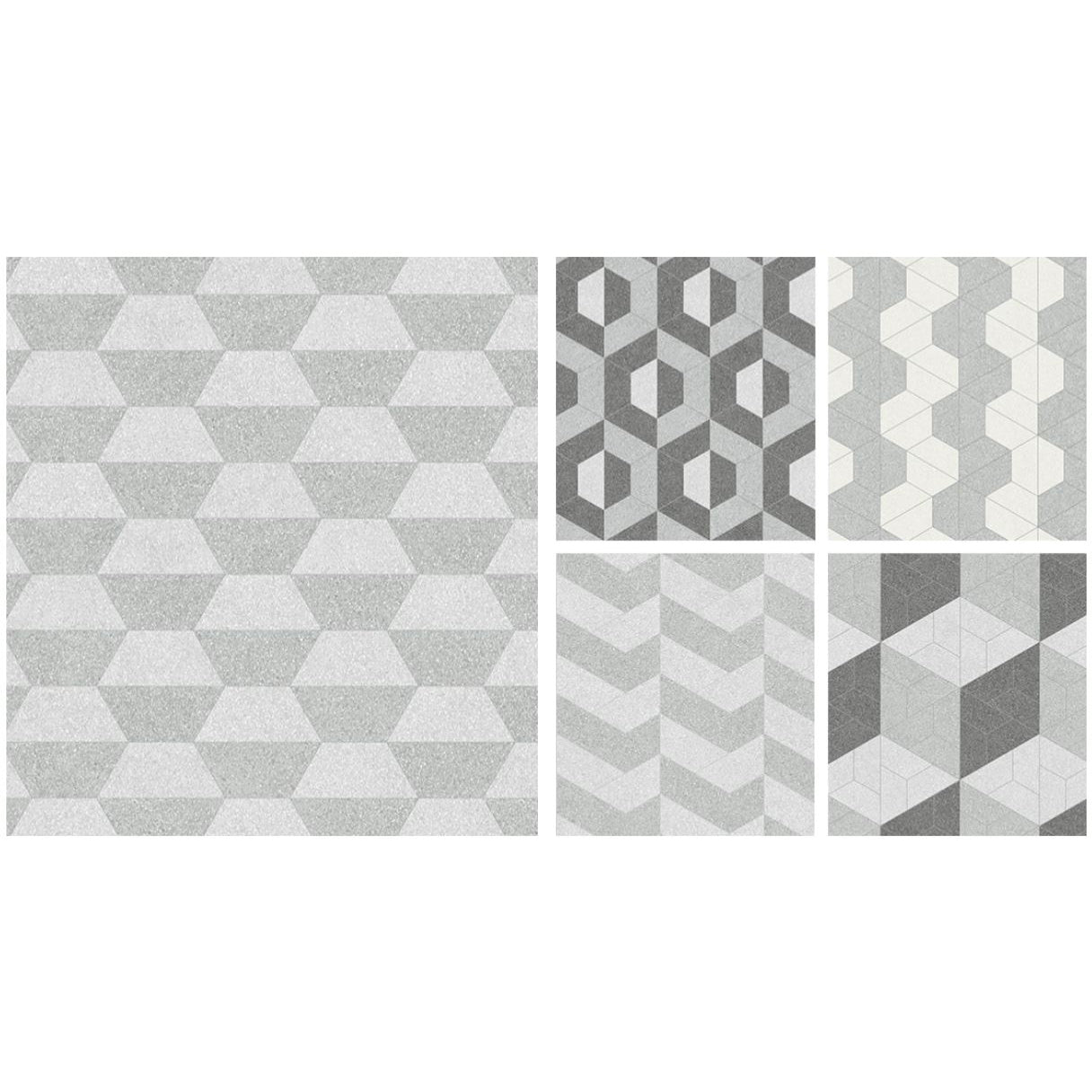 Anatolia - Station - 10 in. x 24 in. Half Hexagon Color Body Porcelain Tile - Ash