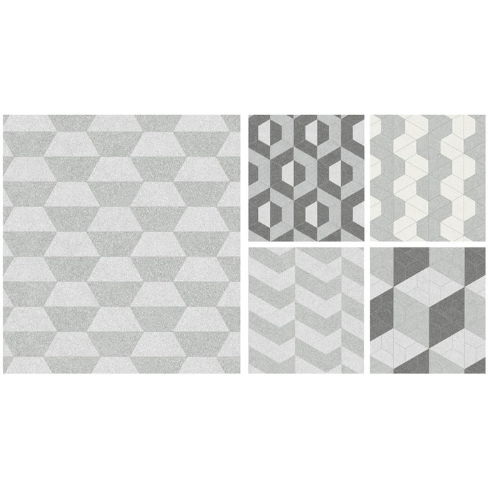 Anatolia - Station - 10 in. x 24 in. Half Hexagon Color Body Porcelain Tile - Ash Ideas