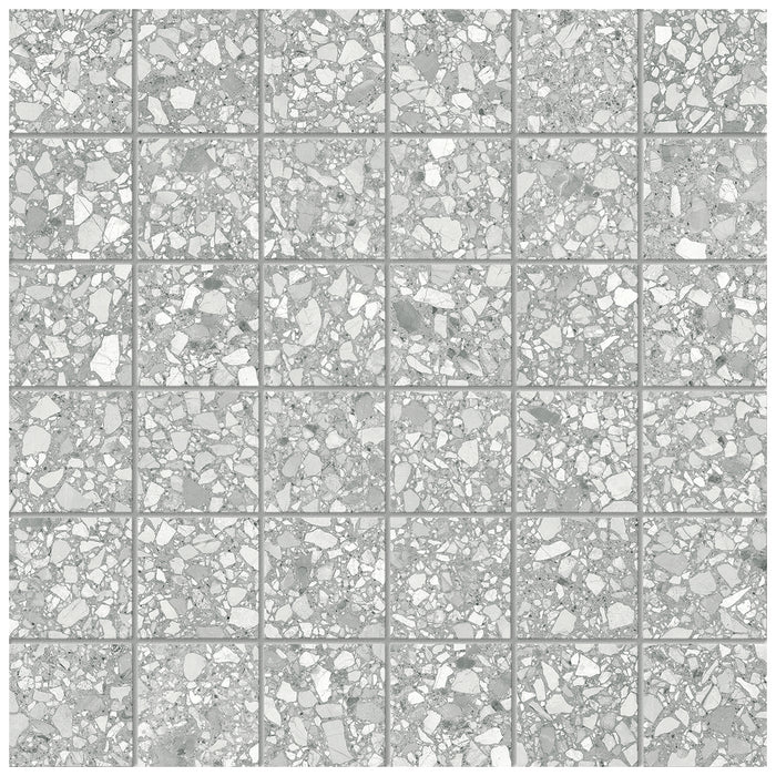 Anatolia - Station - 2 in. x 2 in. Color Body Porcelain Mosaic - Ash