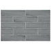 Anatolia - Teramoda 3 in. x 12 in. Pressed Glazed Ceramic Wall Tile - Charcoal Glossy