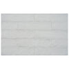 See Anatolia - Teramoda 3 in. x 12 in. Pressed Glazed Ceramic Wall Tile - Silver Glossy