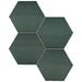 Anatolia - Teramoda 6 in. Hexagon Glazed Ceramic Wall Tile - Emerald Glossy