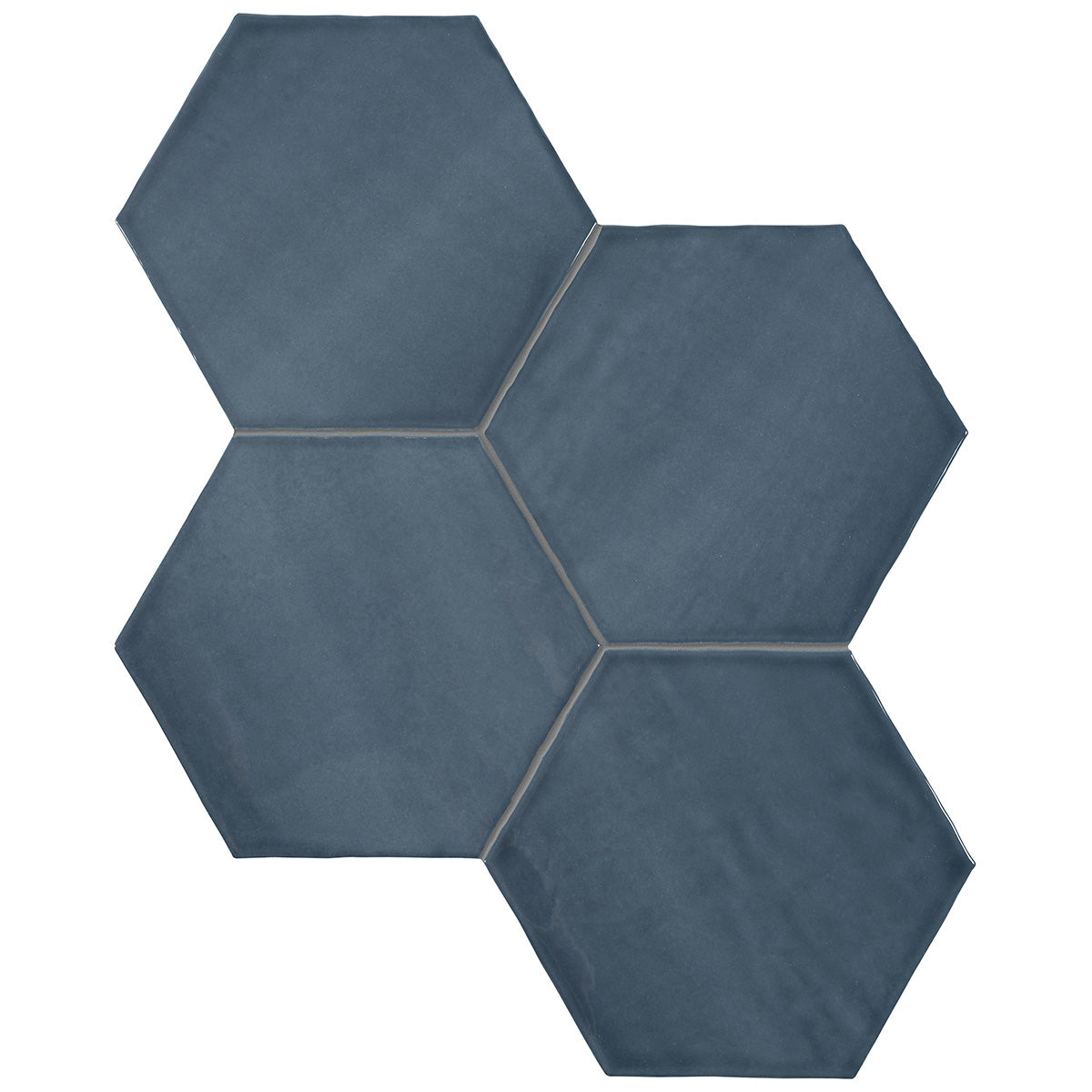 Anatolia - Teramoda 6 in. Hexagon Glazed Ceramic Wall Tile - Ink