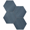See Anatolia - Teramoda 6 in. Hexagon Glazed Ceramic Wall Tile - Ink Glossy