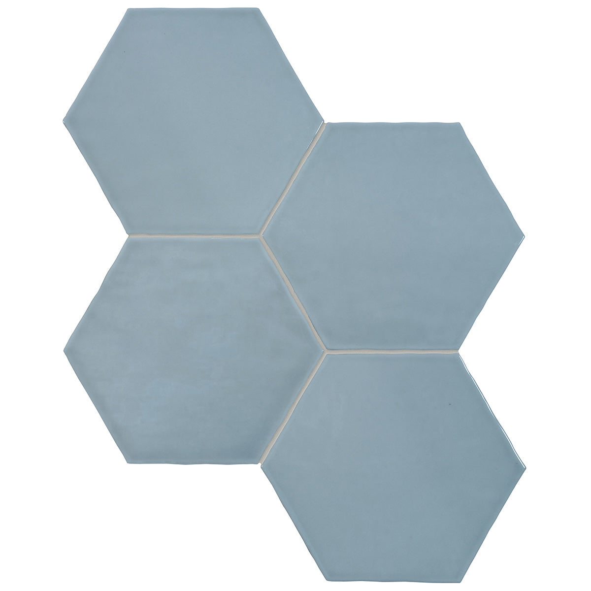 Anatolia - Teramoda 6 in. Hexagon Glazed Ceramic Wall Tile - Sky