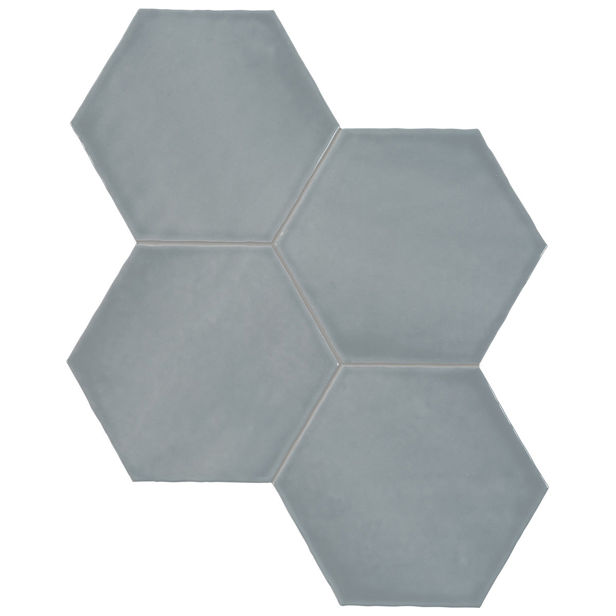 Anatolia - Teramoda 6 in. Hexagon Glazed Ceramic Wall Tile - Sterling Glossy