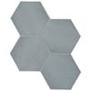See Anatolia - Teramoda 6 in. Hexagon Glazed Ceramic Wall Tile - Sterling Glossy