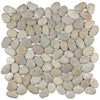 See Anatolia - Zen, Pebbles Natural Pebble Mosaic - Driftwood Tan