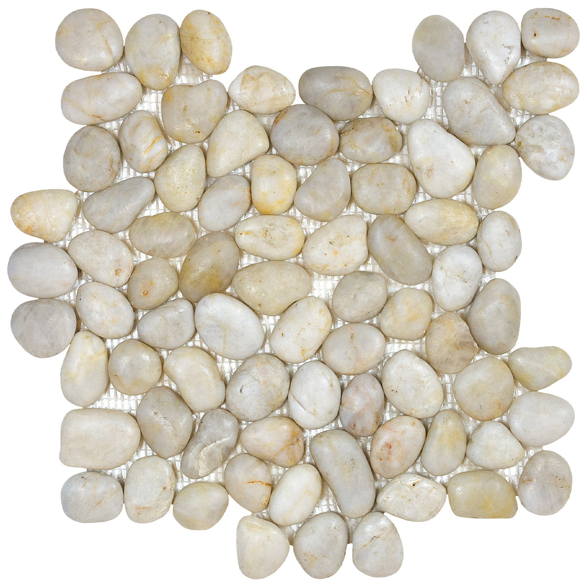 Anatolia - Zen, Pebbles Natural Pebble Mosaic - Fiji Cream