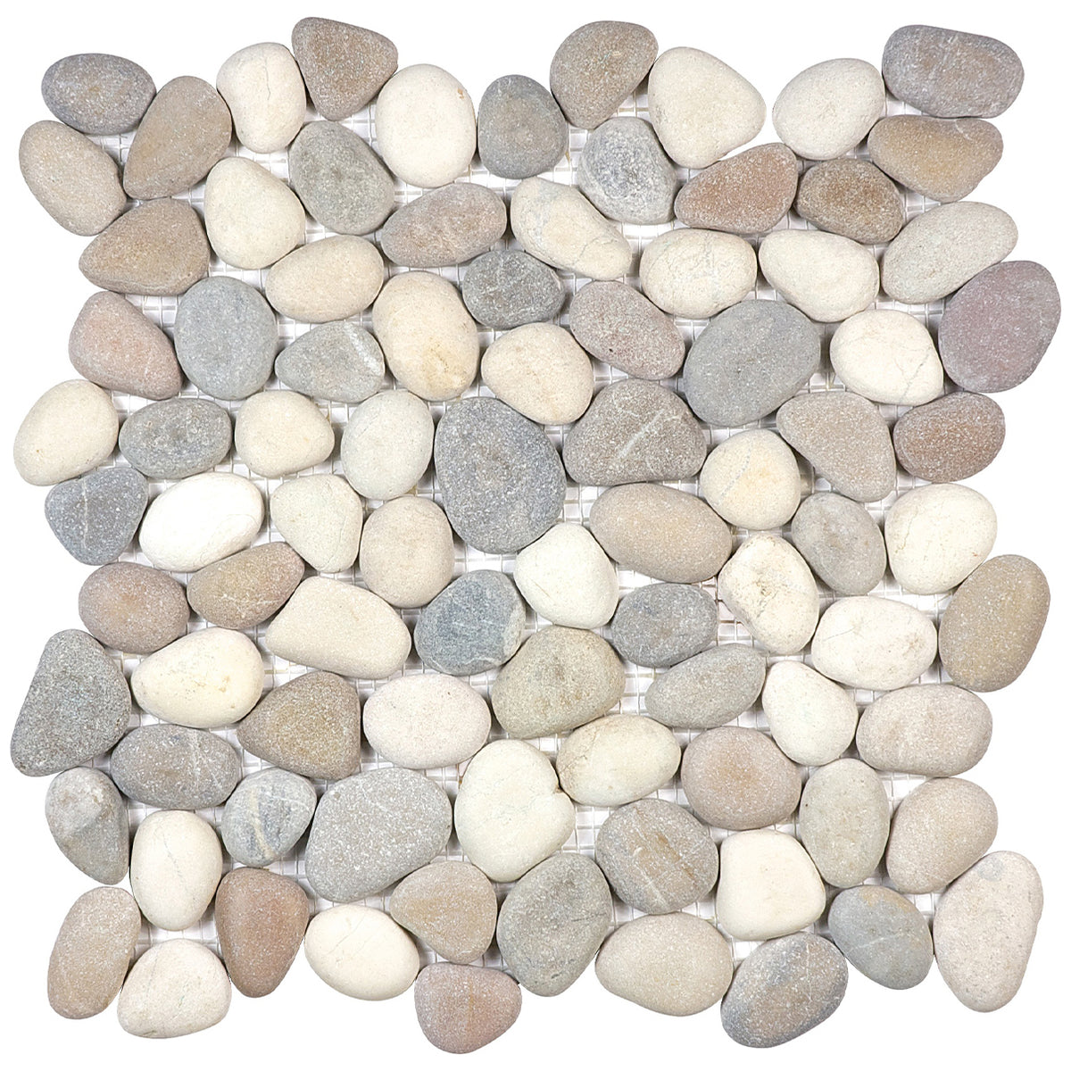 Anatolia - Zen, Pebbles Natural Pebble Mosaic - Harmony Warm Blend