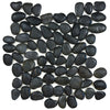 See Anatolia - Zen, Pebbles Natural Pebble Mosaic - Tahitian Black