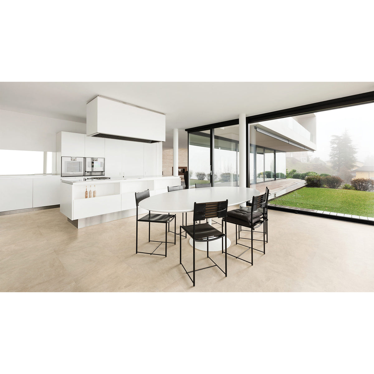 Anatolia Mayfair HD Rectified Porcelain Tile - Allure Ivory Room Scene