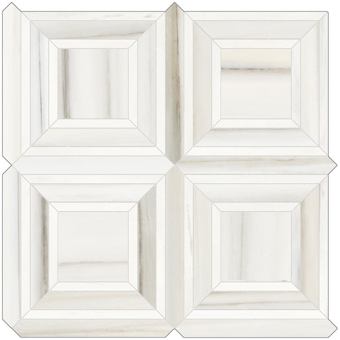 Anatolia Mayfair Piazza HD Polished Porcelain Mosaics - Zebrino