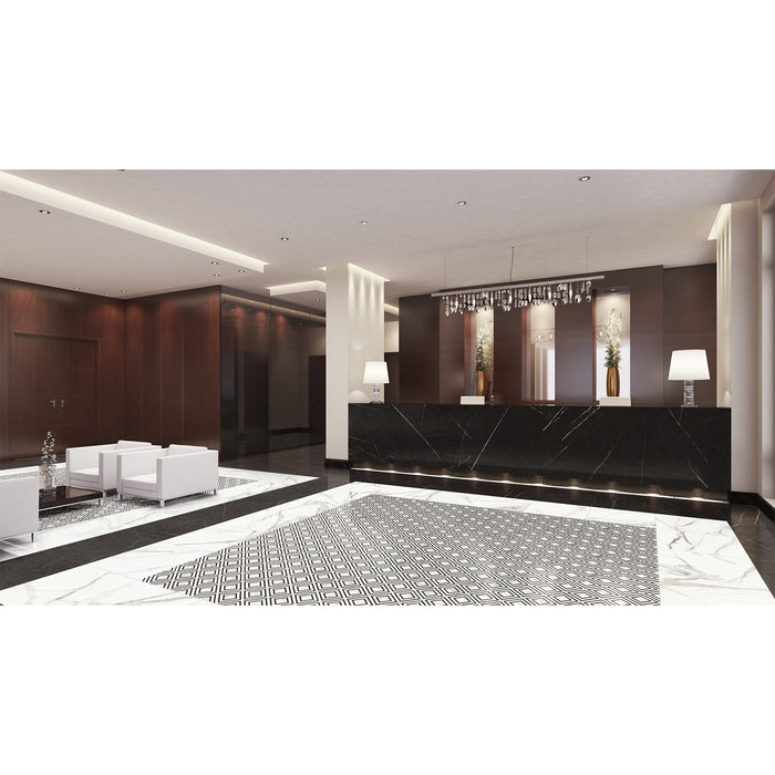 Anatolia Mayfair Piazza HD Polished Porcelain Mosaics - Room Scene