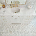 Arizona Tile - Basketweave Series - Marble Mosaic - Bianco floor installation