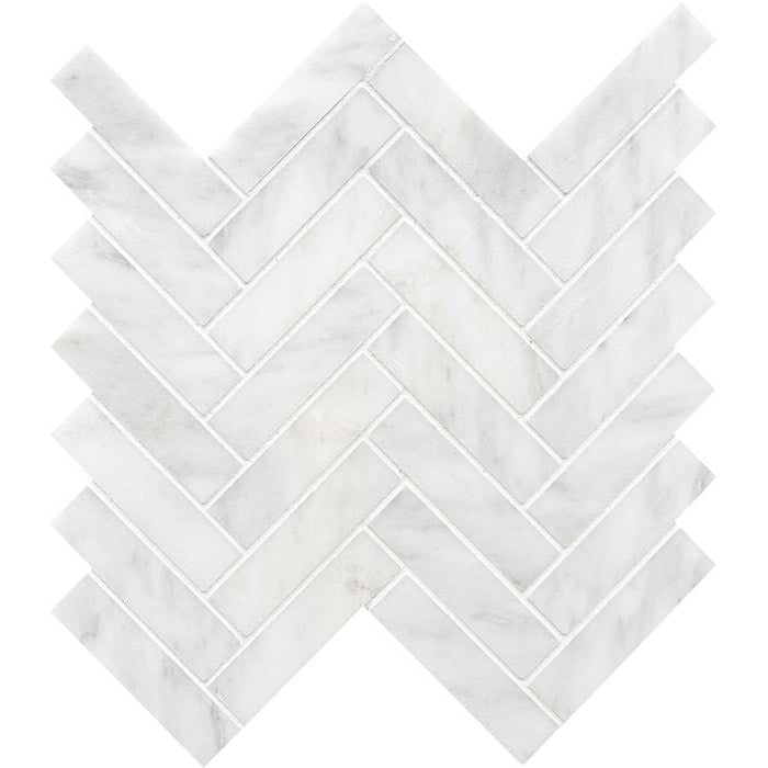 Arizona Tile - Completa Marble - Calacatta Gris Honed Herringbone Mosaic