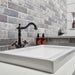 Arizona Tile - Castle Brick Porcelain Tile - Grey Installed