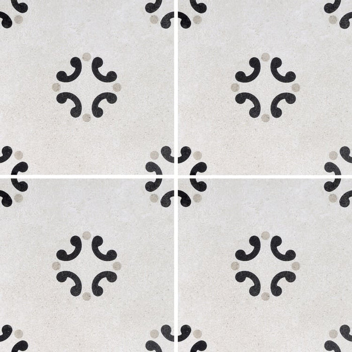 Arizona Tile - Cementine Black and White - B&W 3 Installed