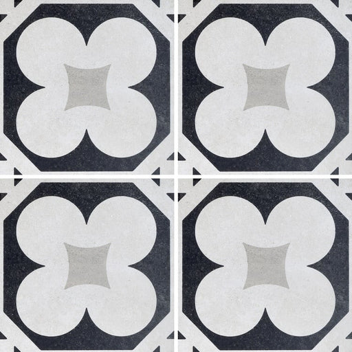 Arizona Tile - Cementine Black and White - B&W 4 Installed