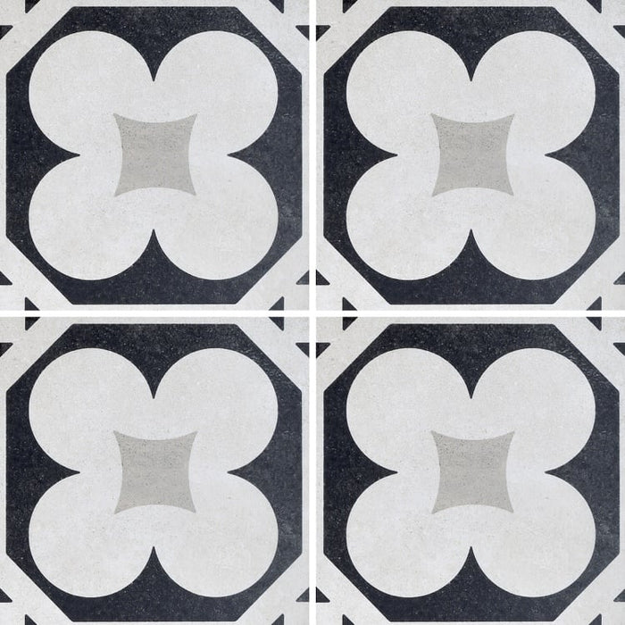 Arizona Tile - Cementine Black and White - B&W 4 Installed