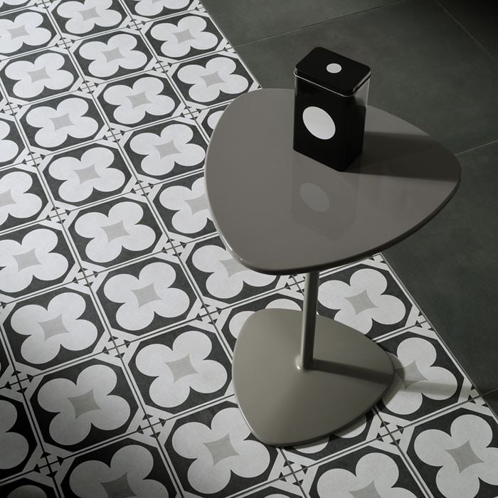 Arizona Tile - Cementine Black and White - B&amp;W 4 Floor Install